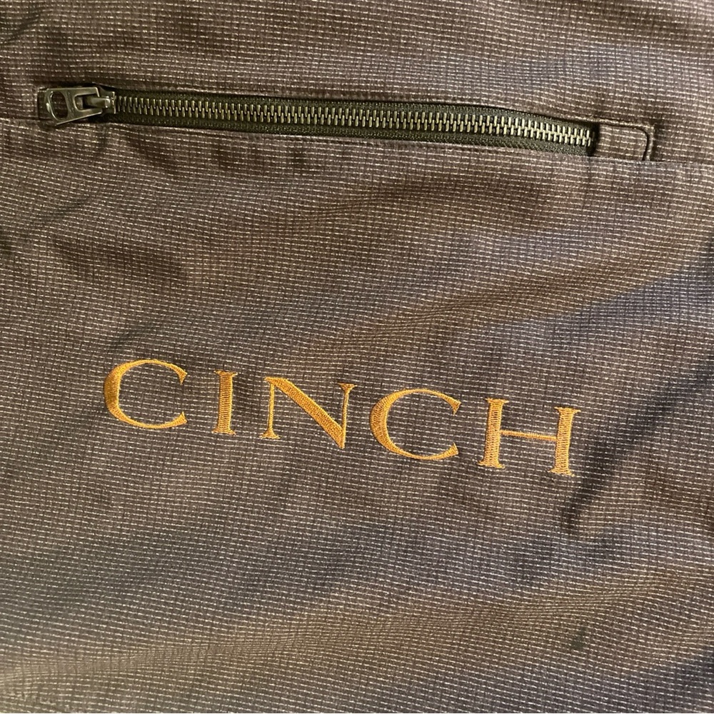 SOLD!! Cinch Men's Bonded Outdoors Zip Vest 3XL EUC Cowboy Core Rodeo Western - Picture 2 of 8